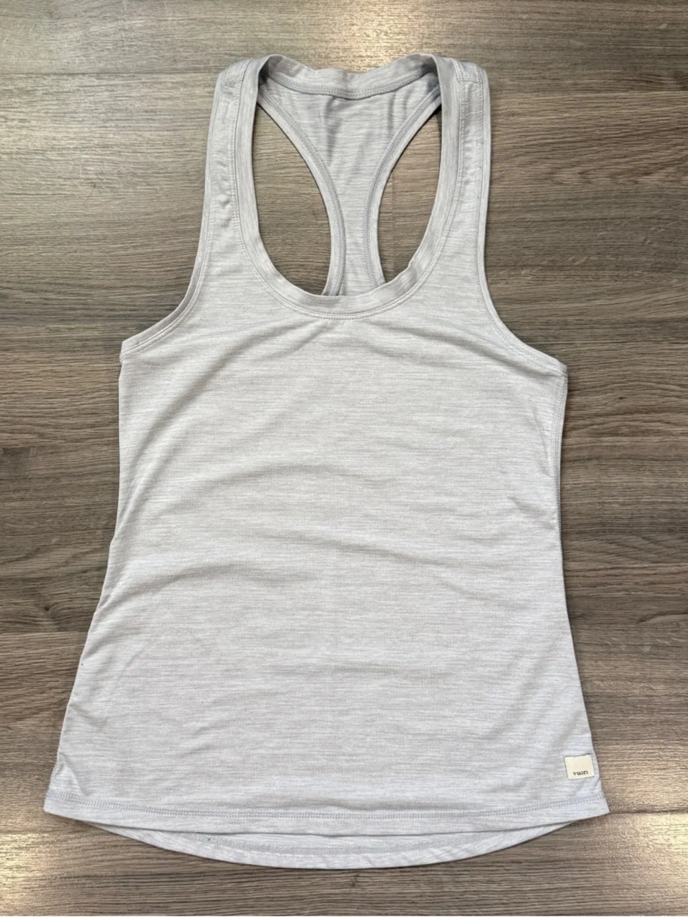 Vuori Women's Lux Performance Tank - Light Grey - Picture 2 of 5